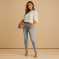 Women’s Floral Print Blouse with Lightweight Casual Fit