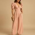 Women’s Full Length Tailored Jumpsuit with Wide Leg Fit