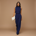 Women’s Halter Neck Wide Leg Jumpsuit for Evening Occasions