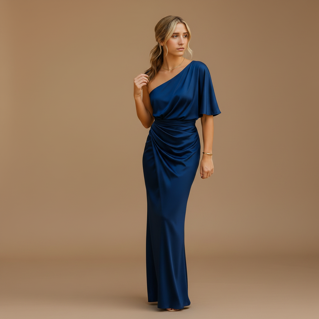 Slim Silhouette Dress for Women with Minimal Elegant Finish