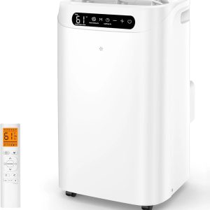 Portable Air Conditioners 14000Btu with Remote Control, 3-in-1 Free Stand Smart Cooling AC Unit with Dehumidifier, Fan, Cools Room up to 700 sq.ft, Auto Swing,24H Timer, Windows Kit Included
