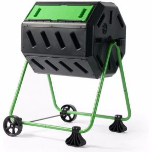 Tumbler 5 Cubic Ft Compost Bin for Home Composting with Heavy Duty Frame