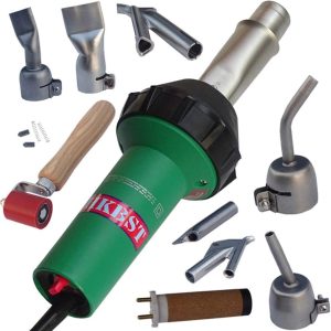 Hot Air Plastic Welder 110V 1600W Heat Gun Professional Welding Torch Gun for PVC, TPO, Vinyl Roof,Plastic Welding Kit with Welding Nozzles, Seam Rollers,All in one Plastic Welder Repair Kit