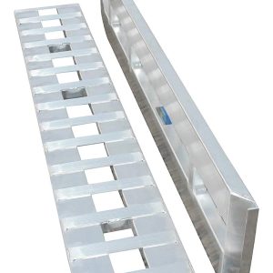 7 FT x 15 Aluminum 6000 LB RampS CAR Truck Trailer Auto Hauler Knife & Hook Ends