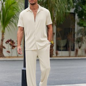 Casual Loose Fit Shirt Sets