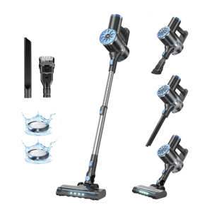 Cordless Stick Vacuum 30kPa with 2 Power Levels and 7 Stage Filtration