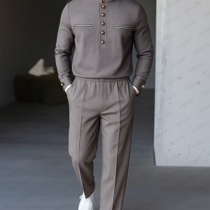 Casual Military Style Matching Set