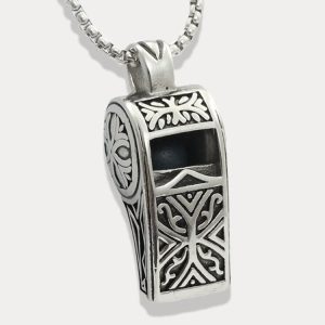 Vintage Whistles Pendant with Chain