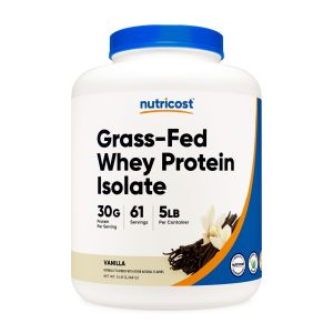 Grass-Fed Whey Protein Isolate Powder Vanilla (5 LB)